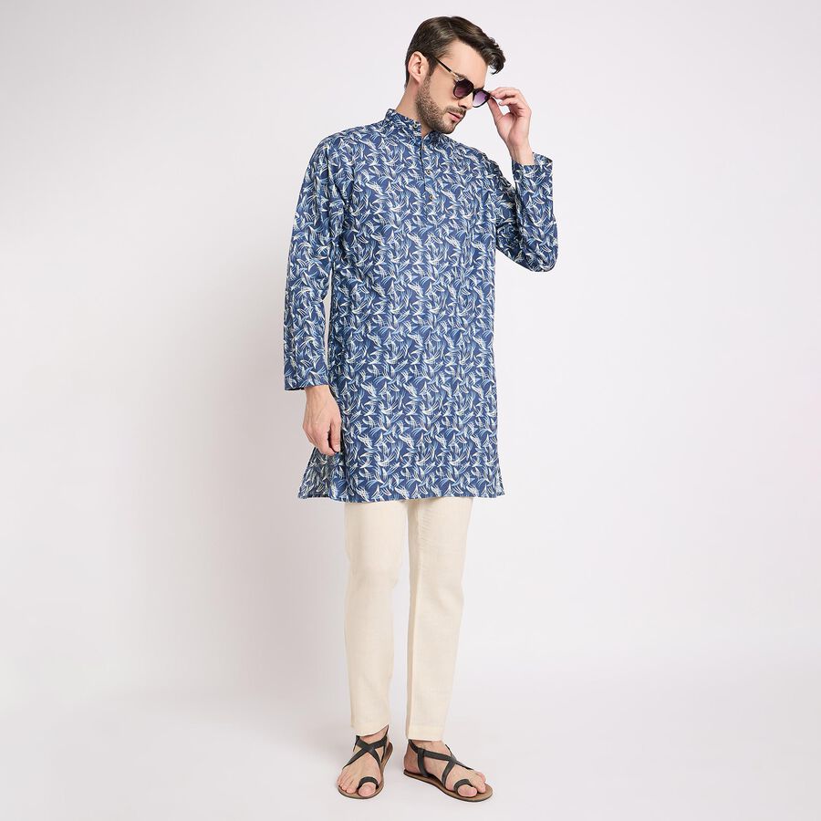 Men's Kurta, गहरा नीला, large image number null