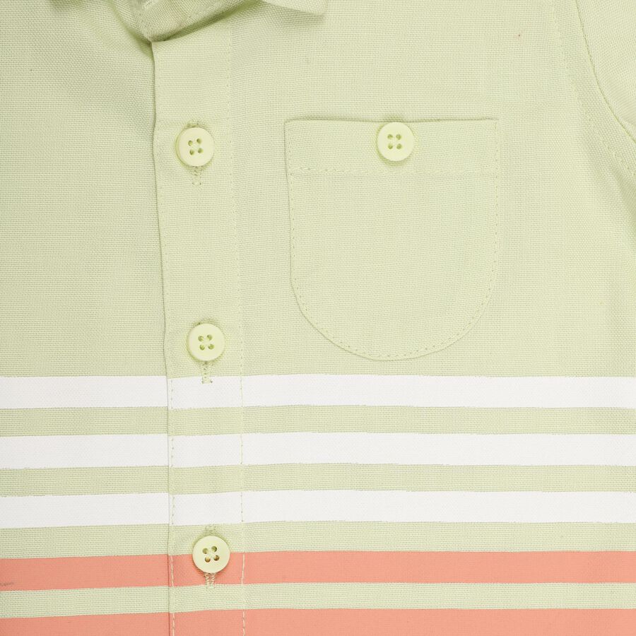 Infants' 100% Cotton Shirt, Light Green, large image number null