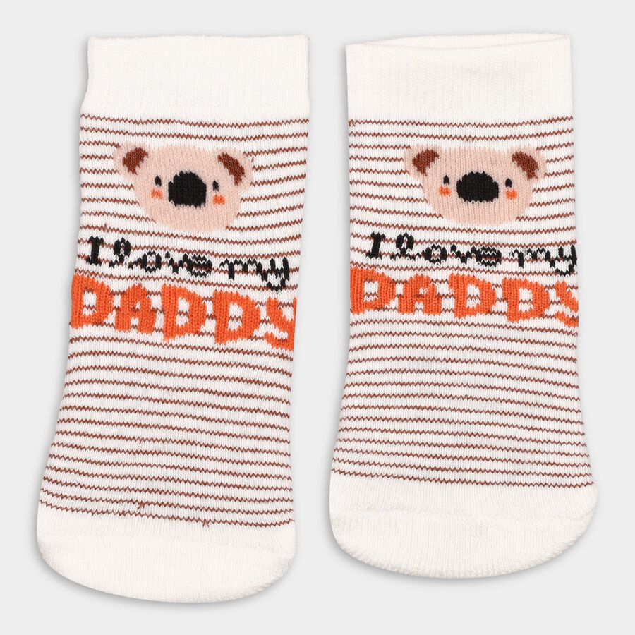 Infant's Socks (Pack of 2), Off White, large image number null