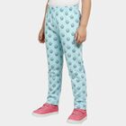 Girls' Light Aqua Blue Cupcake Printed Cotton Blend Pyjama, Light Green, small image number null