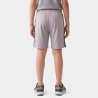 Boys Grey Regular Fit Athletic Bermuda Shorts, हल्का ग्रे, small