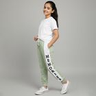 Girls' Light Sage Green Jogger Style Winter Pyjama, ओलिव, small image number null