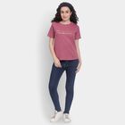 Ladies' Round Neck T-Shirt , Purple, small image number null