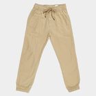 Boys Cotton Regular Fit Trousers, Olive, small image number null