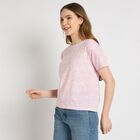 Ladies' Round Neck T-Shirt , Light Pink, small