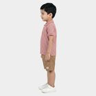 Boys Light Pink Neck Baba Suit, Light Pink, small