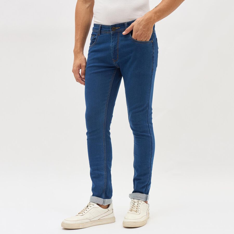 Men's Skinny Jeans, Mid Blue, large image number null