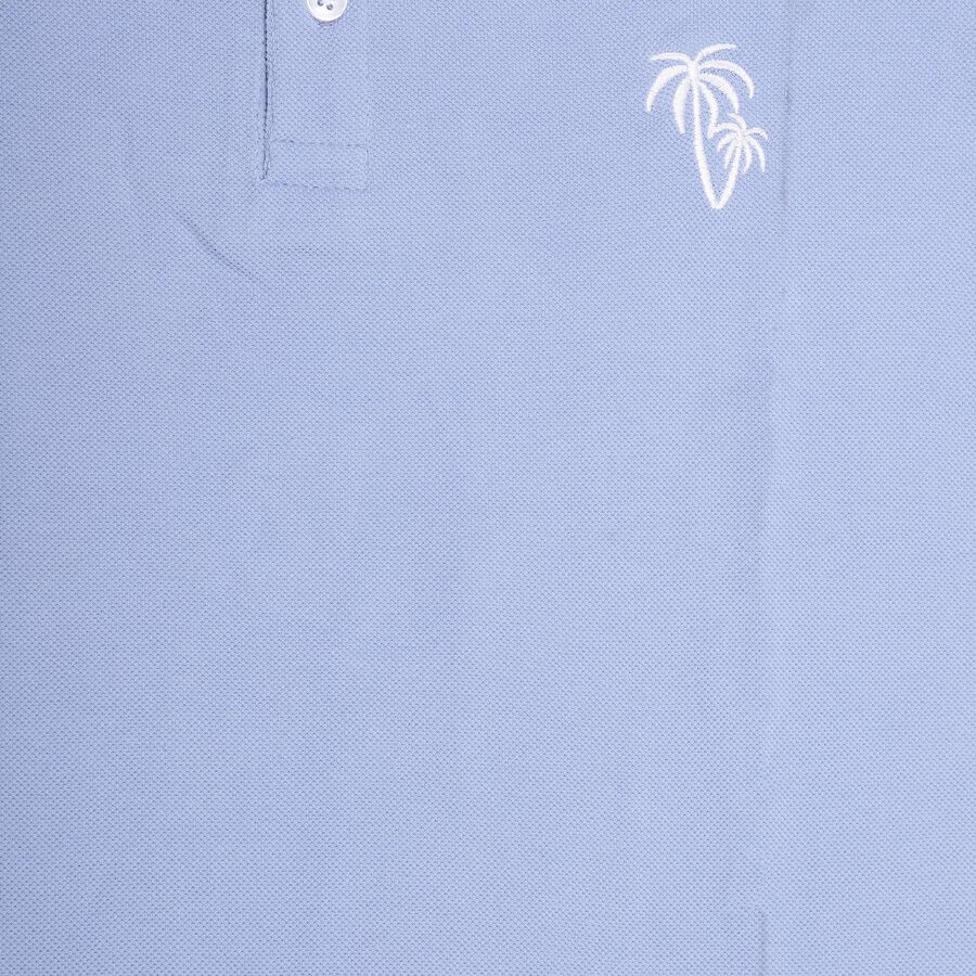 Boys' Half Sleeves T-Shirt, मध्यम नीला, large image number null