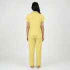 Women's Yellow Night Suit, पीला, small