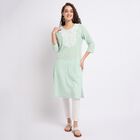 Ladies' 100% Cotton Kurta , Light Green, small image number null