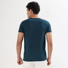 Men's Round Neck Half Sleeves T-Shirt , Teal Blue, small image number null
