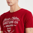 Round Neck T- Shirt, मरून, small image number null
