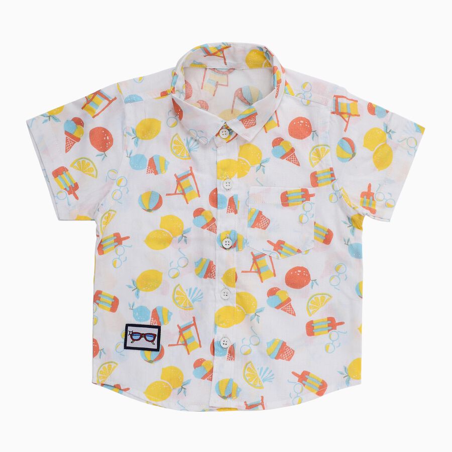 Infants' Shirt, ऑफ व्हाइट, large image number null