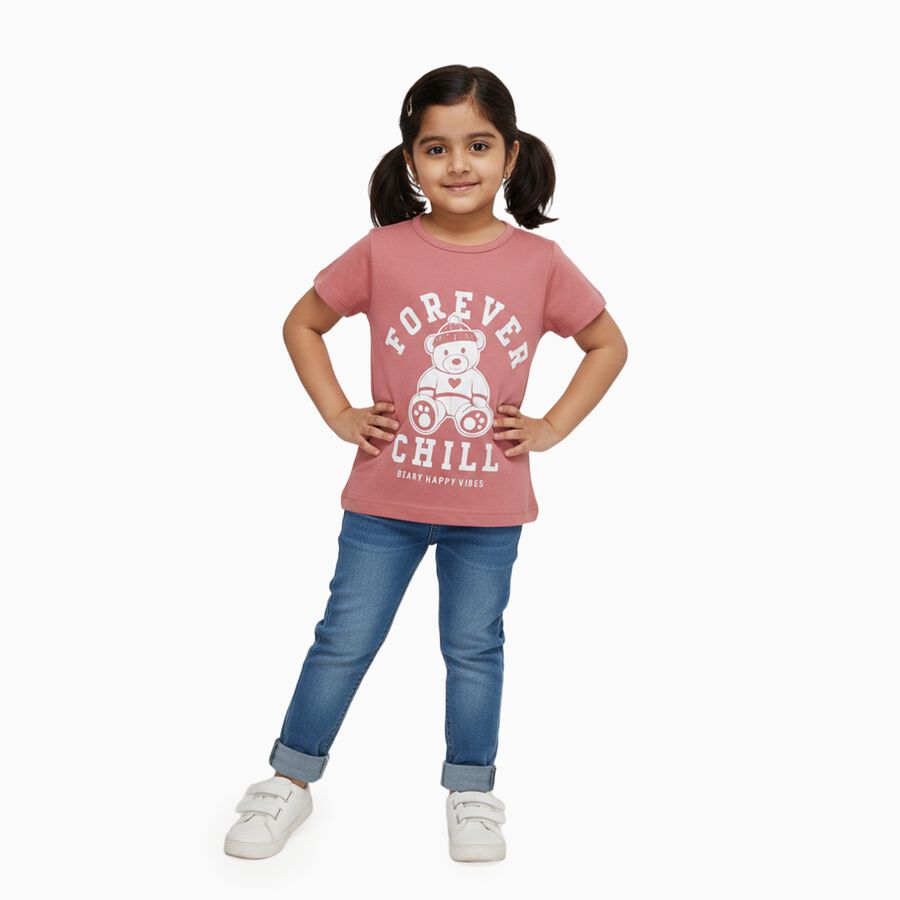 Girls' T-Shirt, Light Pink, large image number null