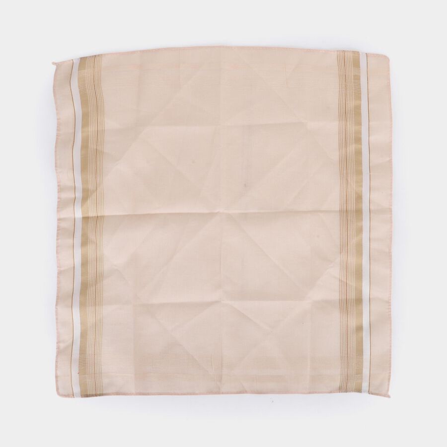 Men's Multi-colored Striped Pack of 3 Handkerchief, हल्का नीला, large