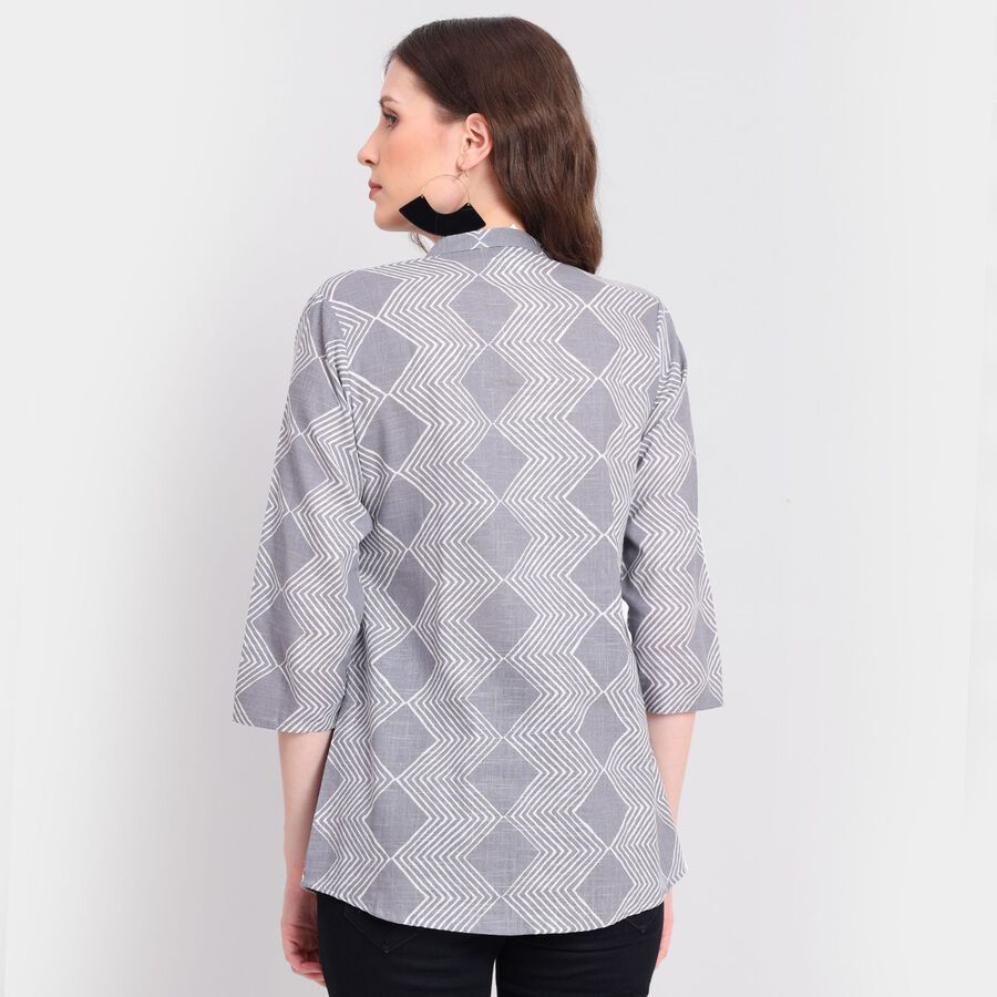 Ladies' 100% Cotton Kurta, हल्का ग्रे, large image number null
