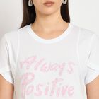 Ladies' 100% Cotton Round Neck T-Shirt , सफ़ेद, small image number null