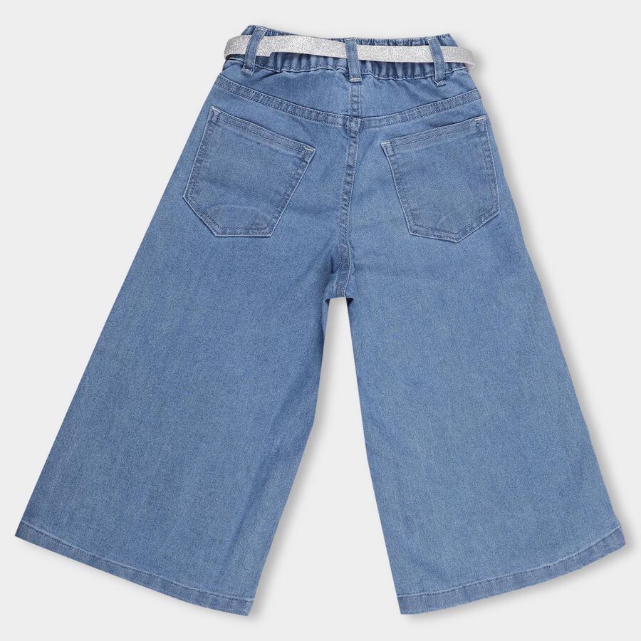 Girls' Jeans , मध्यम नीला, large image number null