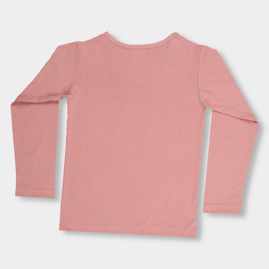 Girls' Top , हल्का गुलाबी, large image number null