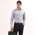 Men's Light Grey Slim Fit Formal Shirt, Light Grey, small image number null