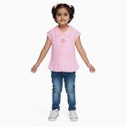 Girls' T-Shirt, हल्का गुलाबी, small