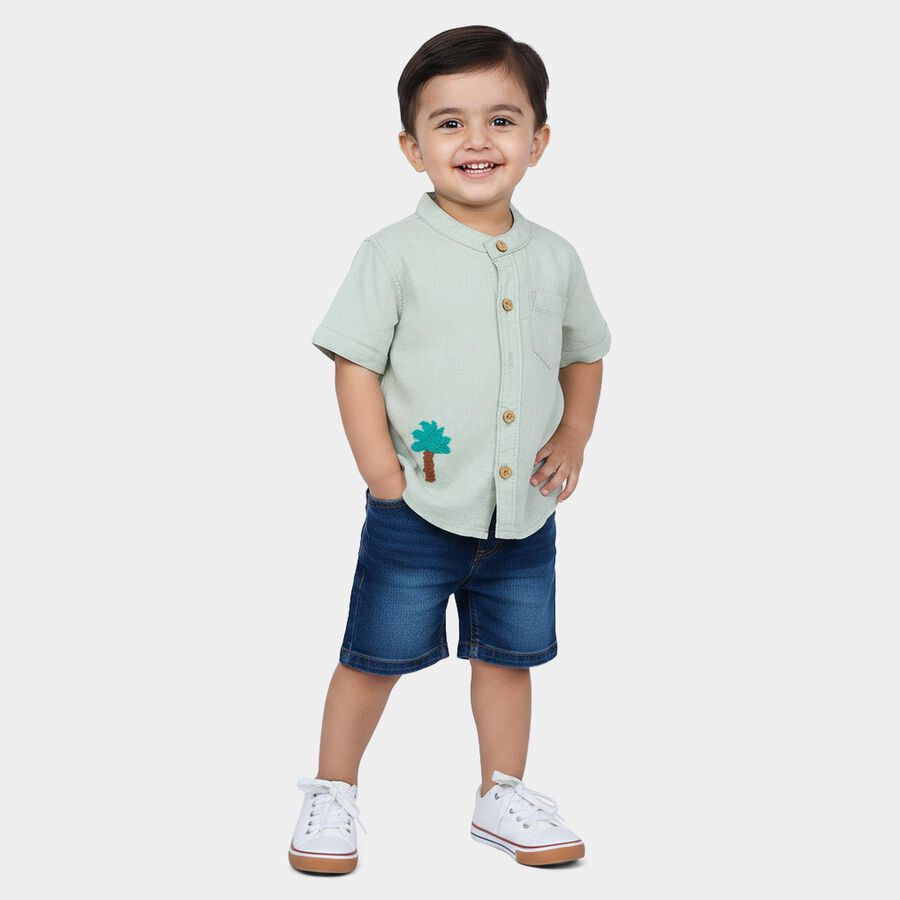 Infants' Shirt, Light Green, large