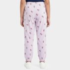 Girls' Lavender Jogger Floral Printed Pyjama, Lilac, small
