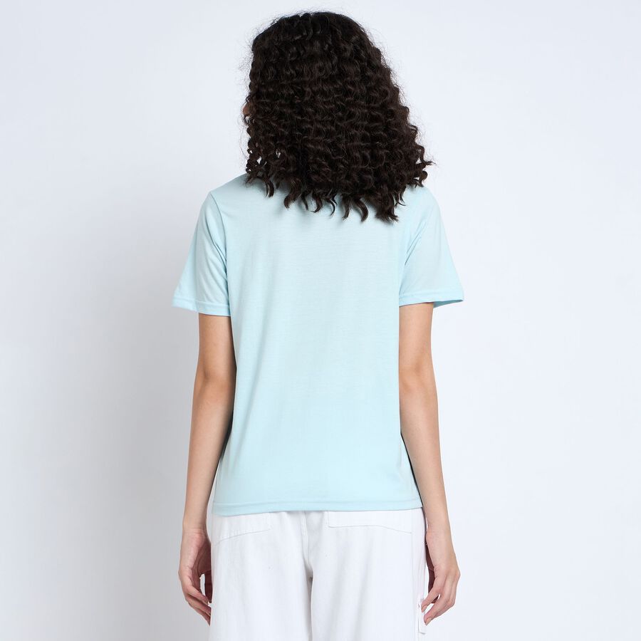 Ladies' Round Neck T-Shirt , Light Blue, large image number null