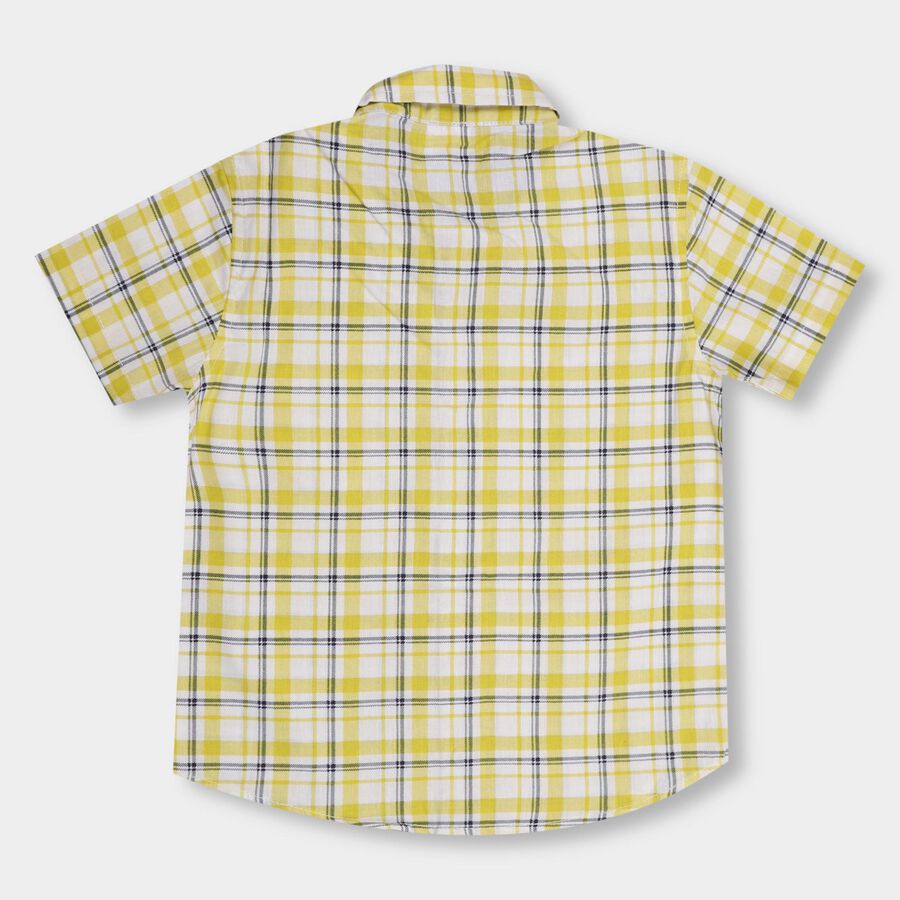 Boys' 100% Cotton Casual Shirt , Yellow, large image number null