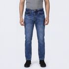 Men's Light Blue Slim Fit Stretchable Jeans, हल्का नीला, small