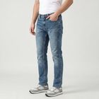 Men's Blue Slim Fit Faded Jeans, Mid Blue, small
