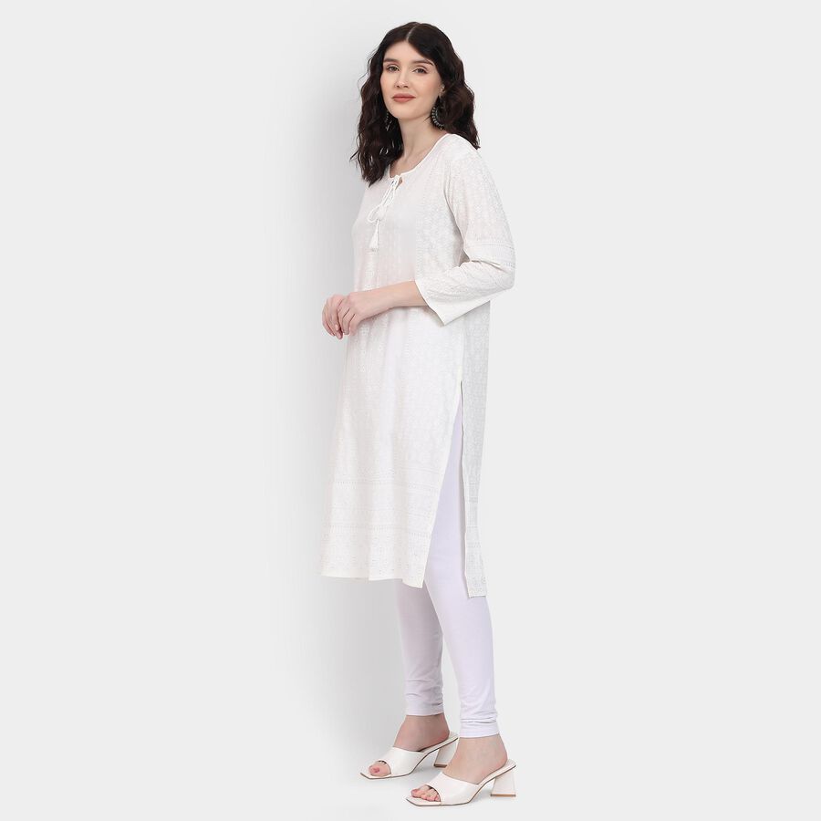 Ladies' Kurta, White, large image number null