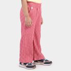 Girls Pink Wide Leg Elastic Waist Trousers, Pink, small