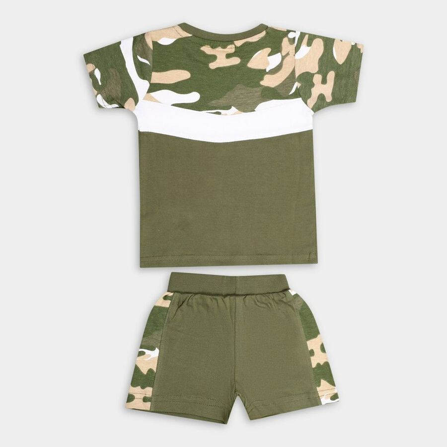Infants' 100% Cotton Baba Suit, Olive, large image number null