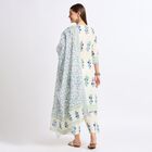 Ladies' 100% Cotton Ethnic Set , Mid Blue, small image number null
