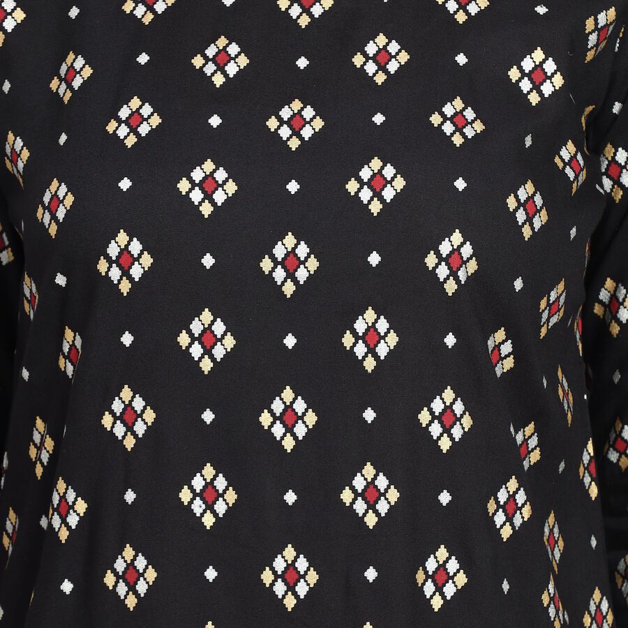 Ladies' Kurta, Black, large image number null