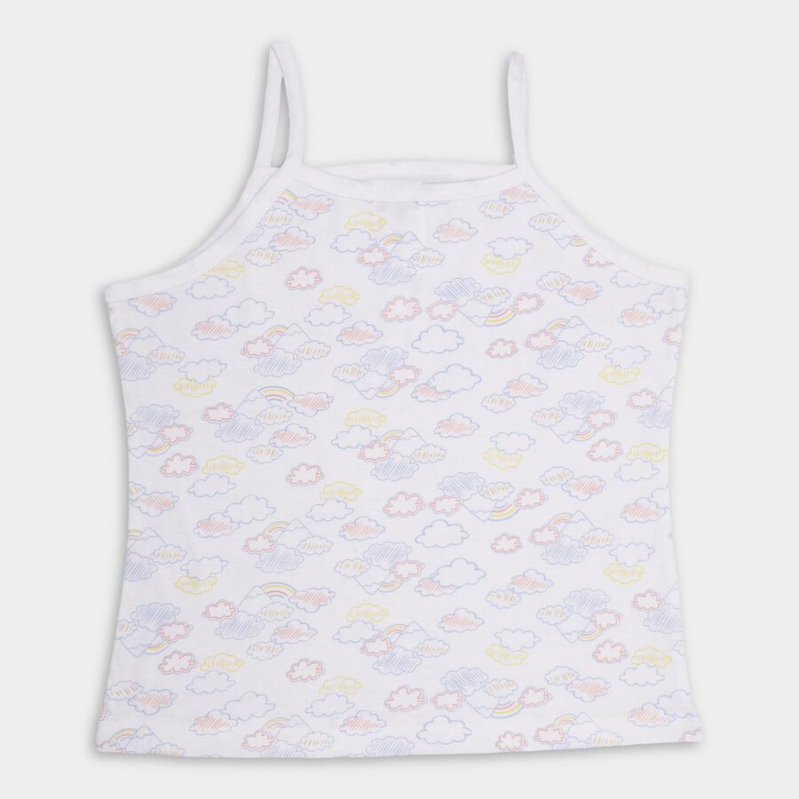 Girls' 100% Cotton Vest , पीच, large image number null