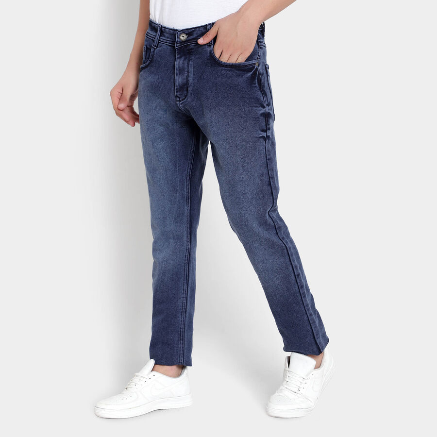 5 Pocket Slim Jeans, Dark Blue, large image number null