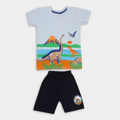 Boys' 100% Cotton Knit Baba Suit 