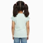Girls' 100% Cotton T-Shirt, हल्का हरा, small image number null