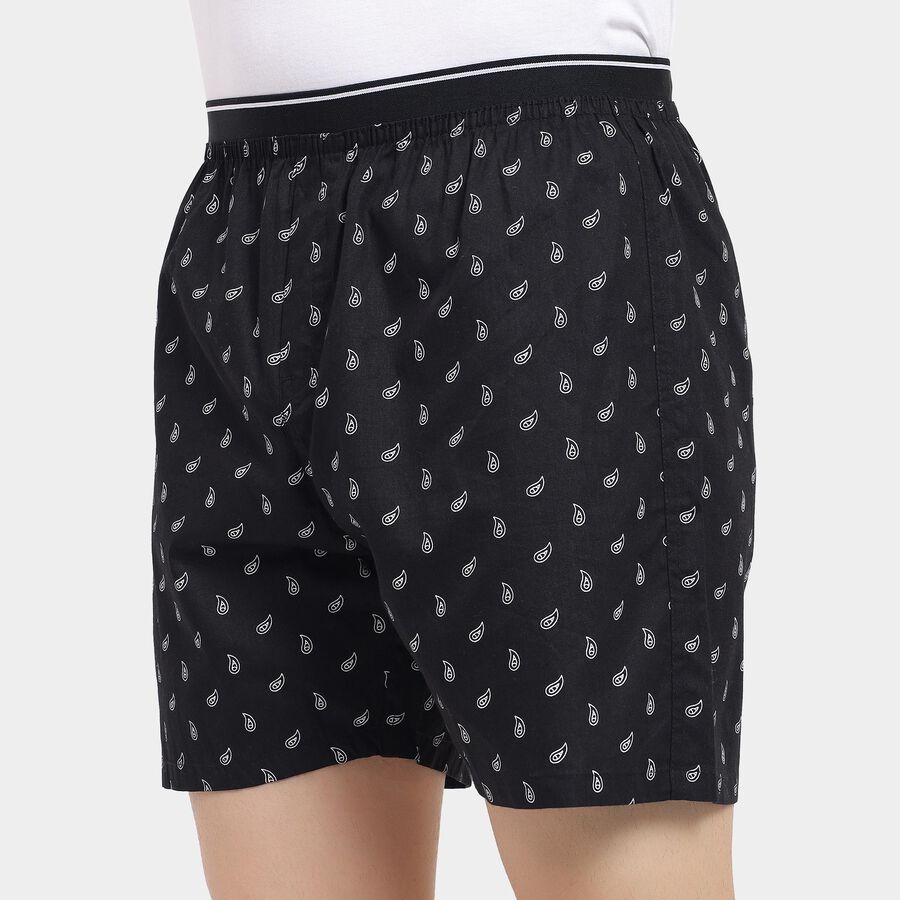 Men's 100% Cotton Boxers , Black, large image number null