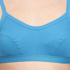 Ladies' 100% Cotton Bra , Dark Blue, small image number null