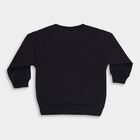 Infants Deep Midnight Navy Blue Cotton Round Neck Casual Sweatshirt, नेवी ब्लू, small image number null