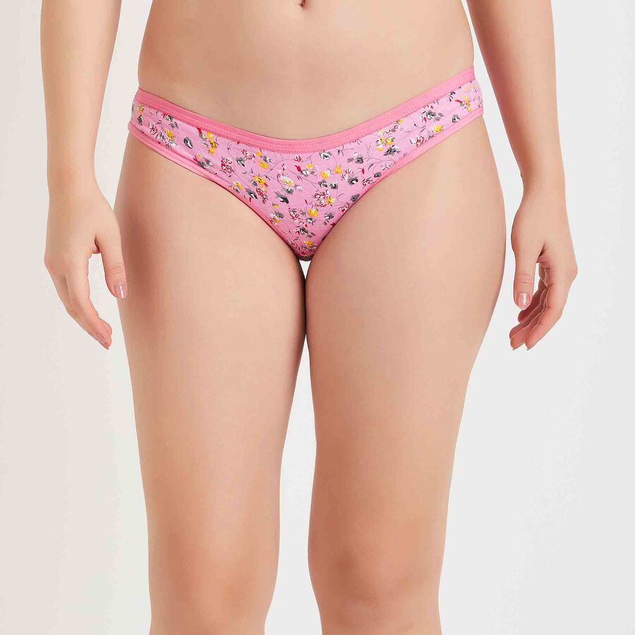 Cotton Printed Panty, Light Pink, large image number null