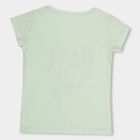 Girls' 100% Cotton T-Shirt, हल्का हरा, small image number null