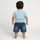 Infants' 100% Cotton Baba Suit, Mid Blue, small