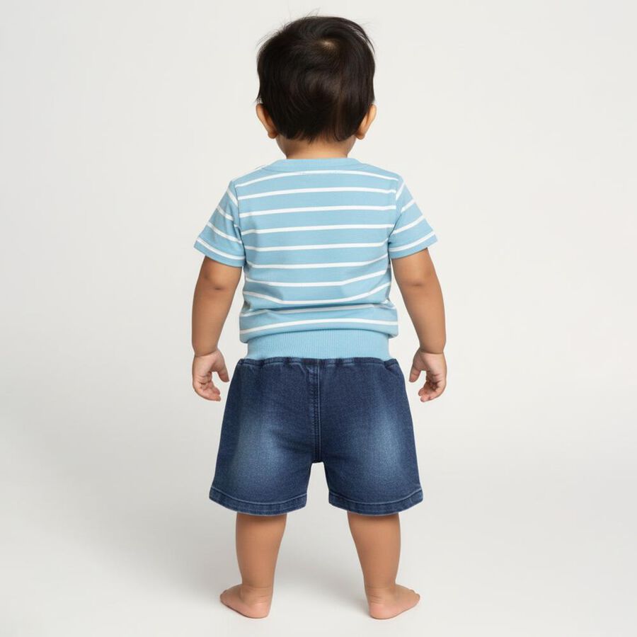 Infants' 100% Cotton Baba Suit, Mid Blue, large