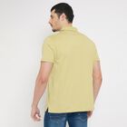 Men's 100% Cotton Collared Half Sleeves T-Shirt , Light Green, small