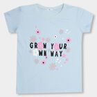 Girls' T-Shirt , हल्का नीला, small image number null