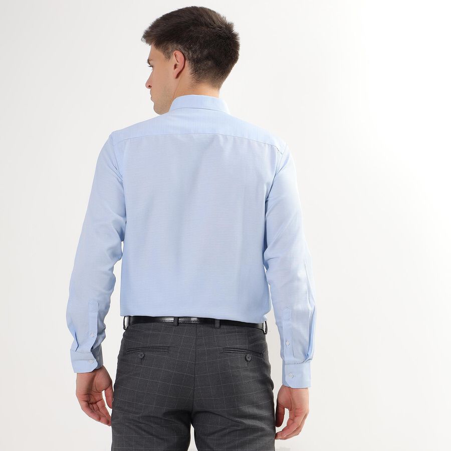 Men's Light Blue Regular Collar Formal Shirt, Light Blue, large image number null